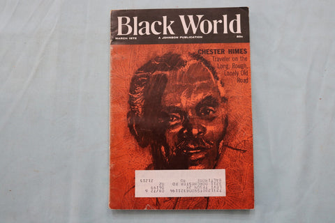 1972 MARCH BLACK WORLD MAGAZINE - CHESTER HIMES COVER - K 3354