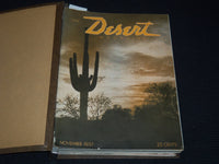 1937-1938 THE DESERT MAGAZINE BOUND VOLUME - BINDER - NO. 1-12 - KD 5403L
