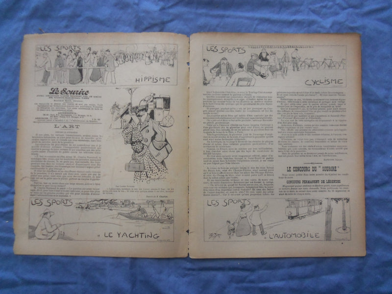1903 AUG 15 LE SOURIRE MAGAZINE - ILLUSTRATED COMEDY - FRENCH TEXT - SP 4865V