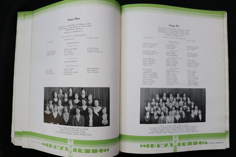 1932 THE HAWKEYE UNIVERSITY OF IOWA YEARBOOK - IOWA CITY, IOWA - YB 3540