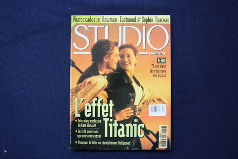 1998 MARCH STUDIO MAGAZINE - LEO DICAPRIO-KATE WINSLET COVER - FRENCH - E 18495