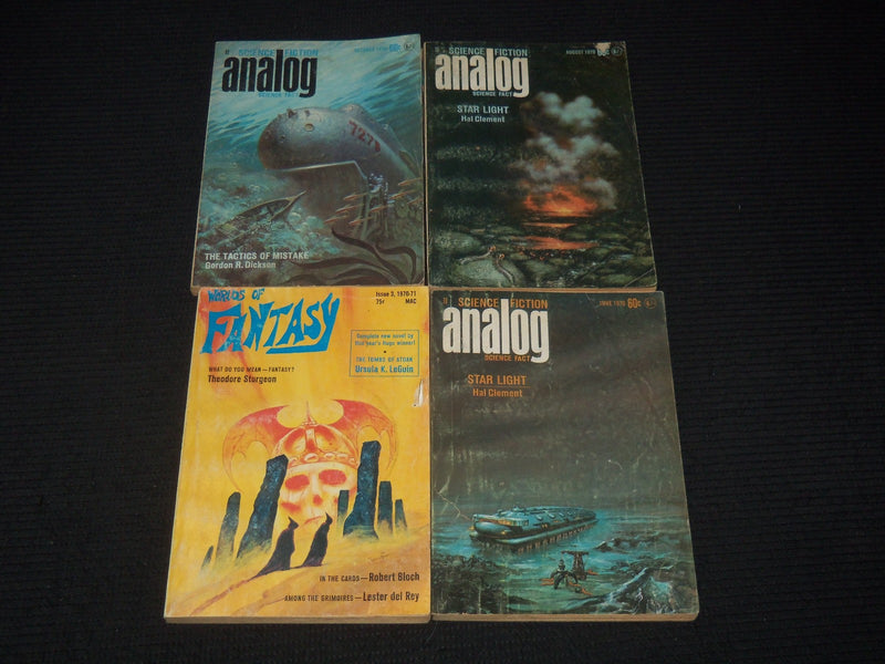 1964-1973 SCIENCE FICTION PAPERBACK BOOKS LOT OF 10 - ANALOG - GALAXY - O 3791