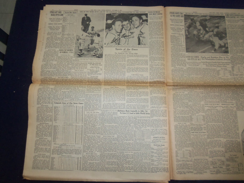 1944 OCT 9 NEW YORK TIMES - U.S. VISE GRIPS AACHEN; 3D ARMY LASHES OUT - NP 6636