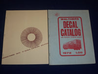 1961-1972 WALTHERS MODEL RAILROADER O SCALE DECAL CATALOG LOT OF 5 - J 1683