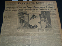1941 JULY 9 CLEVELAND NEWS NEWSPAPER - SOVIET SAYS GERMANS RETREAT - NT 7457