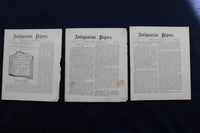 1879-1885 ANTIQUARIAN PAPERS - IPSWICH, MASSACHUSETTS - LOT OF 34 - K 780