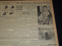 1939 SEPTEMBER 13 MINNEAPOLIS MORNING TRIBUNE - ARTILLERY DUEL IN WEST - NT 9529