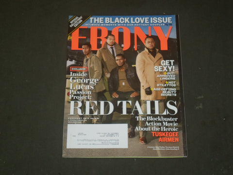2012 FEBRUARY EBONY MAGAZINE - CAST OF RED TAILS COVER - B 1306
