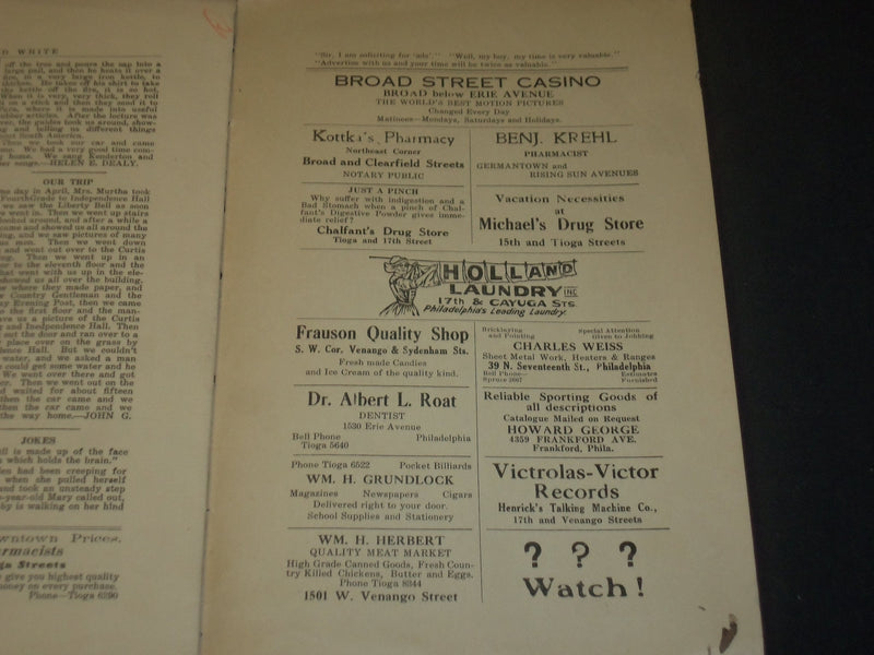 1915 KENDERTON NEWS LETTER BLUE & WHITE LOT OF 2 - ST 5243