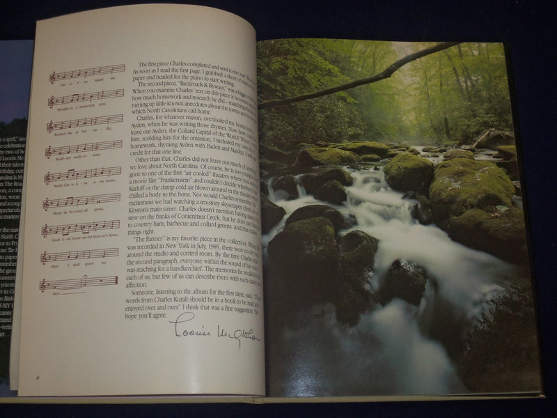 1986 NORTH CAROLINA IS MY HOME BOOK BY CHARLES KURALT AUTHOR INSCRIBED - KD 2777