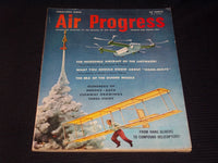 1954-1955 AIR PROGRESS MAGAZINE - COMPOUND HELICOPTERS FRONT COVER - E 5314