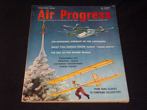 1954-1955 AIR PROGRESS MAGAZINE - COMPOUND HELICOPTERS FRONT COVER - E 5314