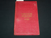 1859 WORCESTER ALMANAC DIRECTORY & BUSINESS ADVERTISER - FOLD OUT MAP - KD 5295G