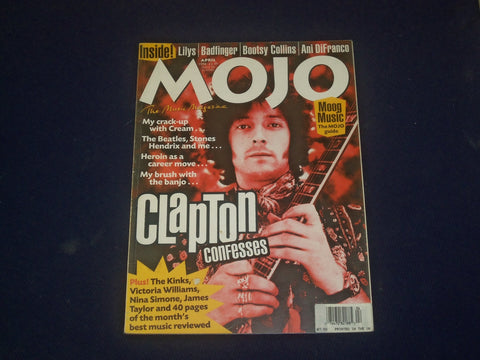 1998 APRIL MOJO MAGAZINE - ENGLAND - ERIC CLAPTON CONFESSES - B 666