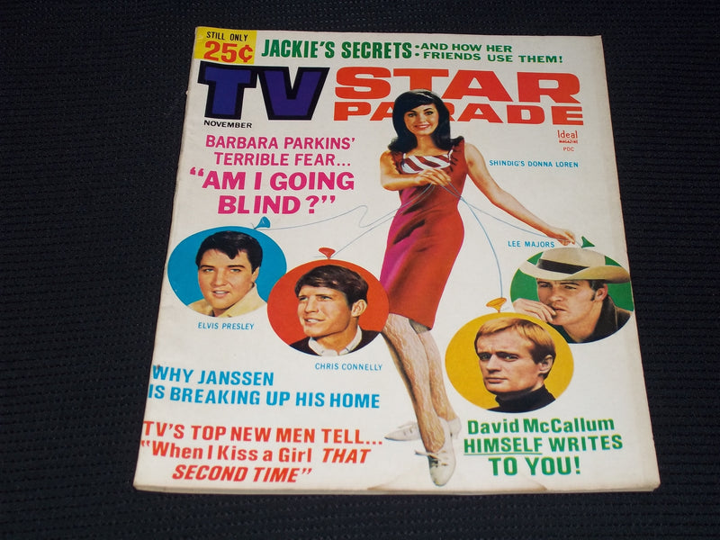 1965 NOVEMBER TV STAR PARADE MAGAZINE - BARBARA PARKINS FRONT COVER - E 13239