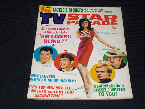 1965 NOVEMBER TV STAR PARADE MAGAZINE - BARBARA PARKINS FRONT COVER - E 13239