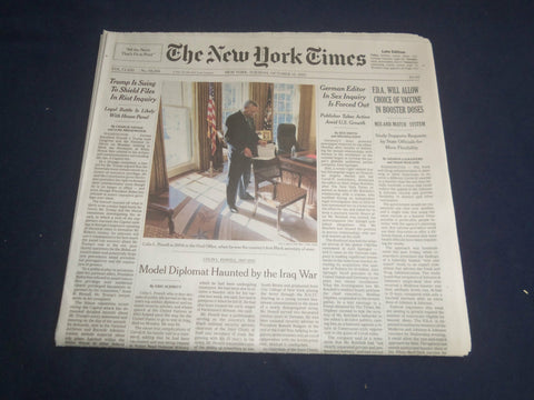 2021 OCTOBER 19 NEW YORK TIMES - COLIN L. POWELL DIED (1937-2021)