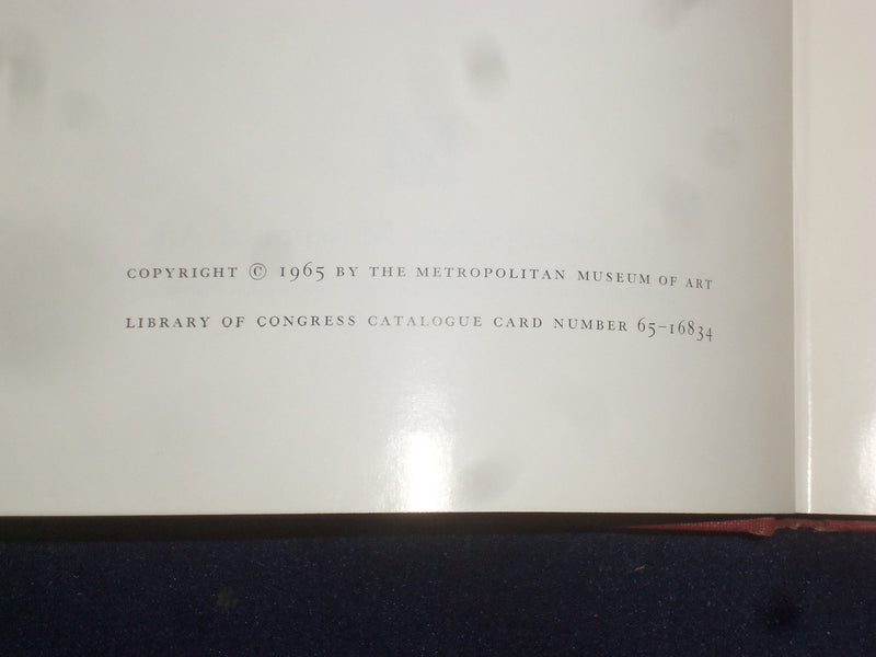 1965 AMERICAN PAINTINGS HARDCOVER BOOK - MET. MUSEUM OF ART - VOLUME 1 - KD 9165