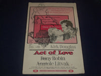 1953 ACT OF LOVE MOVIE PRESS BOOK STARRING KIRK DOUGLAS & DANY ROBIN - P 5