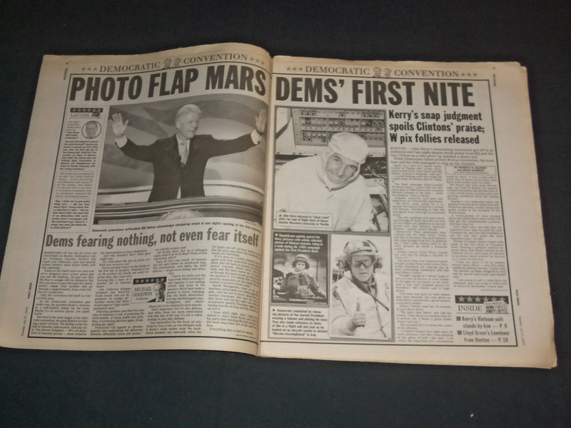 2004 JULY 27 NEW YORK DAILY NEWS NEWSPAPER -CONVENTIONS - PHOTO FOLLIES- NP 3492
