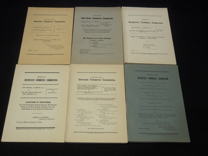 1923-1927 INTERSTATE COMMERCE COMMISSION REPORTS LOT OF 43-JOHN MORRELL- O 2825A