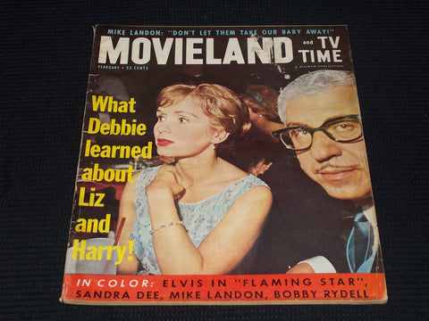 1961 FEBRUARY MOVIELAND & TV TIME MAGAZINE - DEBBIE REYNOLDS COVER - E 15700