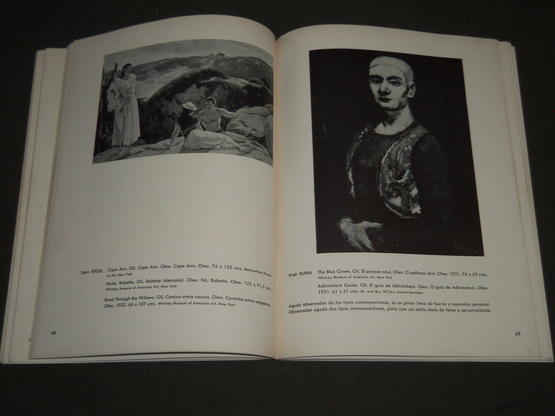 1941 LA PINTURA CONTEMPORANEA NOREAMERICANA SPANISH BOOK - KD 3838