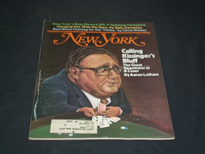 1976 APRIL 12 NEW YORK MAGAZINE - CALLING KISSINGER'S BLUFF - SP 3850