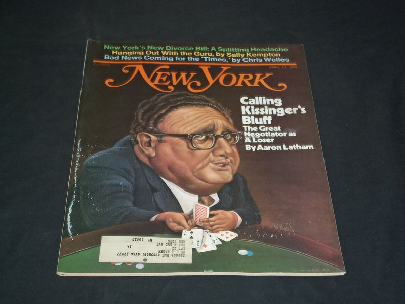 1976 APRIL 12 NEW YORK MAGAZINE - CALLING KISSINGER'S BLUFF - SP 3850