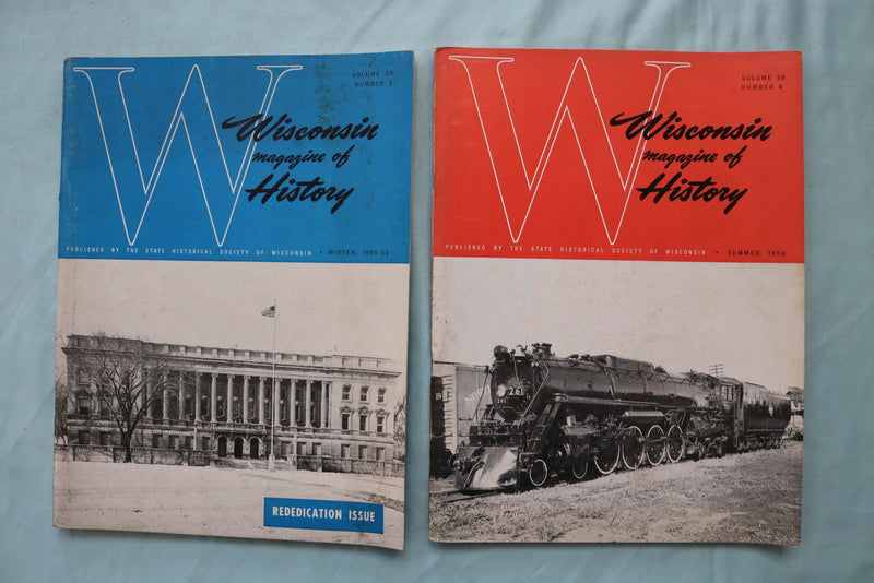 1951-1953 WISCONSIN MAGAZINE OF HISTORY - LOT OF 13 - O 3973