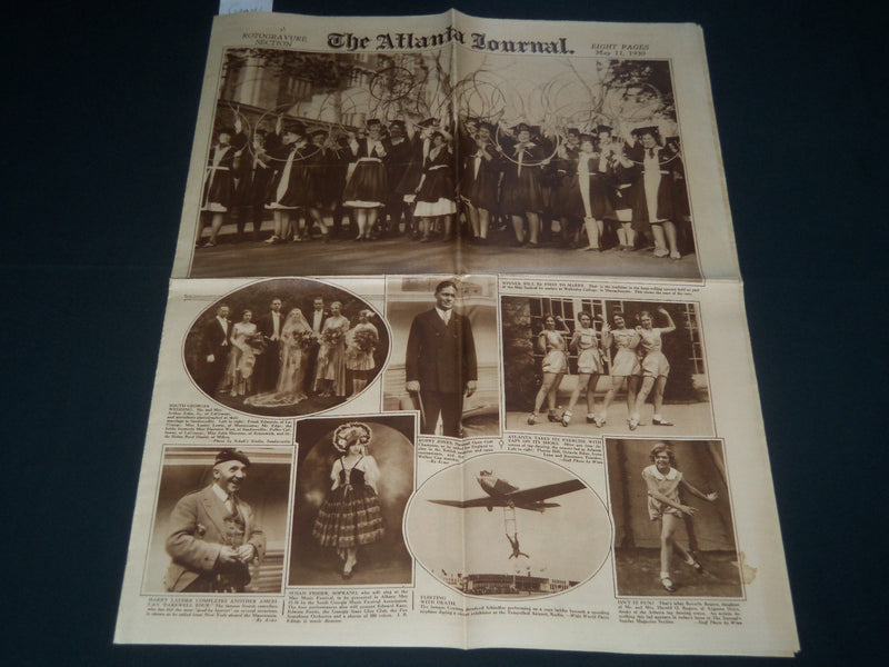 1930 MAY 11 ATLANTIC JOURNAL ROTO SECTION - BOBBY JONES - HARRY LAUDER - NP 3885