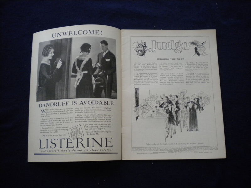 1927 JULY 23 JUDGE MAGAZINE - THE MILLIOIN DOLLAR PEER! - B 436E