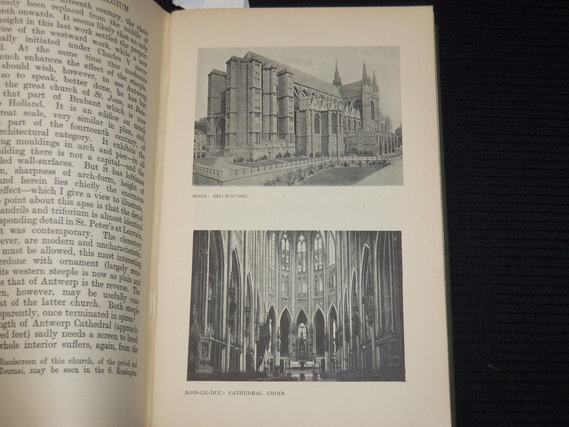 1919 THE CHURCHES OF BELGIUM HARDCOVER BOOK BY WILFRID RANDOLPH - KD 9380
