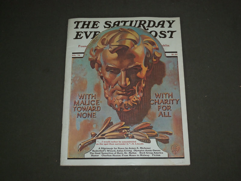 1976 FEB THE SATURDAY EVENING POST MAGAZINE - J.C. LEYENDECKER COVER - B 4301