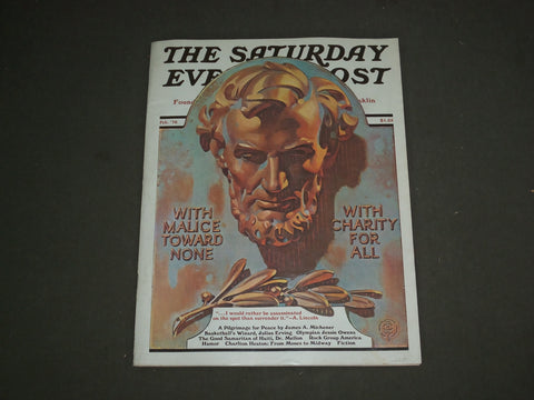 1976 FEB THE SATURDAY EVENING POST MAGAZINE - J.C. LEYENDECKER COVER - B 4301