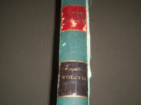1883-1884 SEPT-JUNE YALE NEWS MAGAZINE BOUND VOLUME NO. 7 - SPORTS - KD 4589