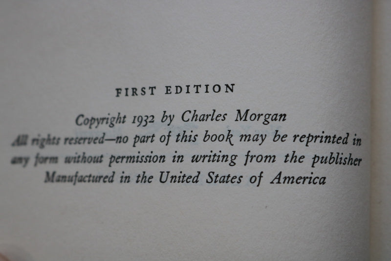 1932 THE FOUNTAIN HARDCOVER BOOK BY CHARLES MORGAN - KD 9608