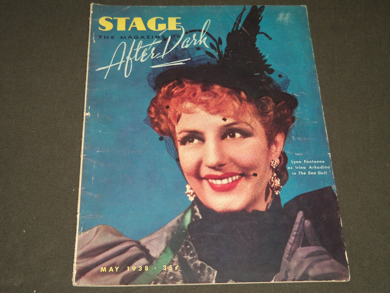 1938 MAY THE STAGE MAGAZINE - LYNN FONTANNE COVER - GREAT PHOTOS & ADS - ST 79