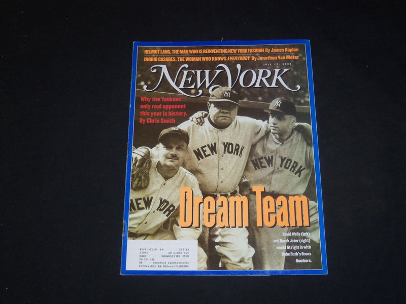 1998 JULY 27 NEW YORK MAGAZINE - DREAM TEAM, JETER, WELLS & BABE RUTH - SP 3993
