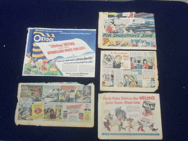 1930'S-1950'S COWBOY COLOR COMICS ADS - LOT OF 5 - NP 5265