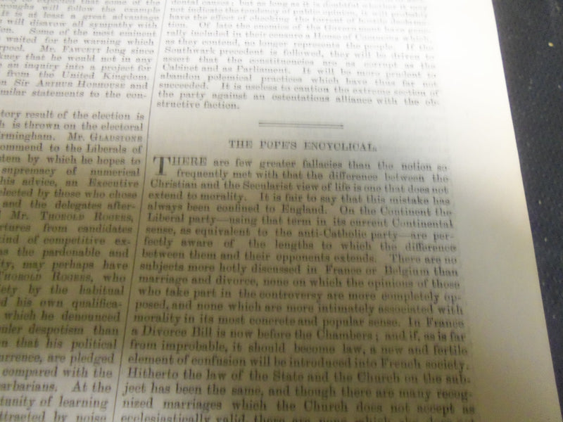 1880 SATURDAY REVIEW 2 BOUND VOLUMES - COMPLETE YR- PUBLISHED IN LONDON - R 1103
