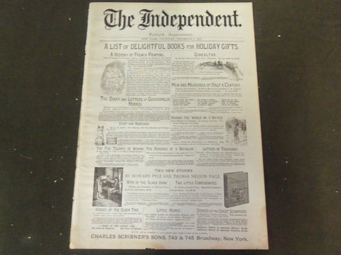1888 DEC 6 THE INDEPENDENT MAGAZINE - 40TH ANNIVERSARY - GREAT ADS - NP 1513