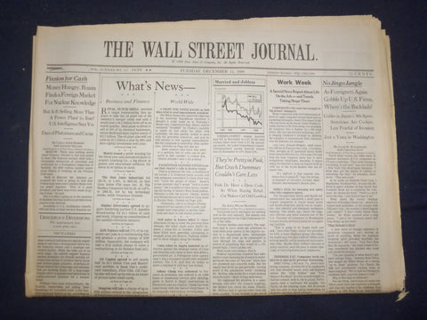 1998 DEC 15 THE WALL STREET JOURNAL - FOREIGNERS GOBBLE UP U.S. FIRMS - WJ 360