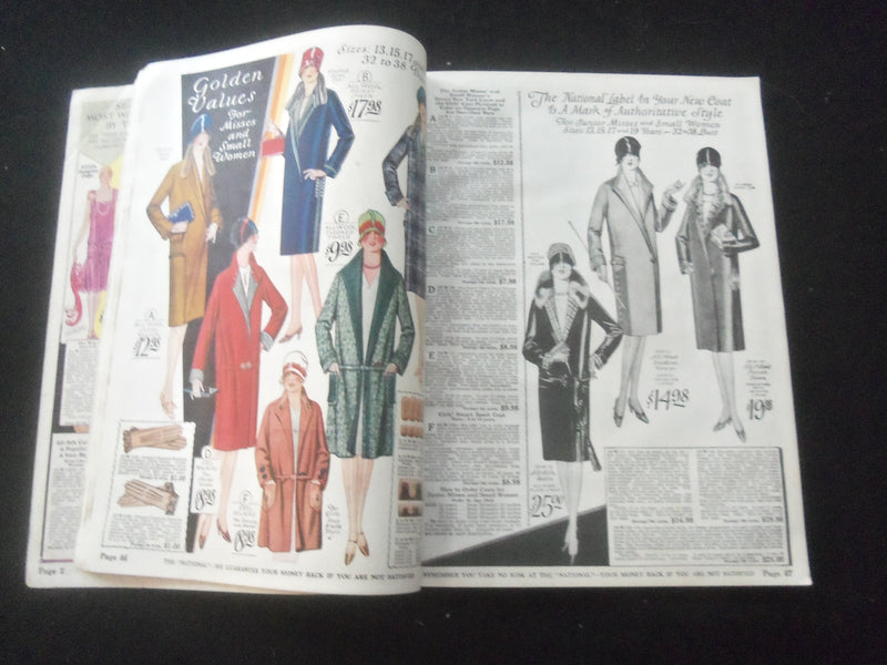 1927 SPRING & SUMMER NATIONAL CLOAK & SUIT CO. CATALOG - NY & KANSAS CITY- R 94K