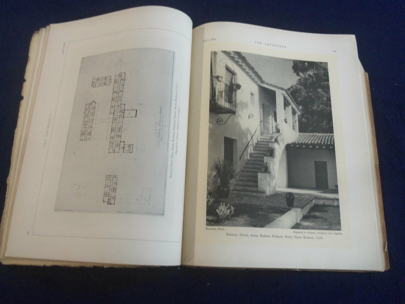 1928 APRIL THE ARCHITECT MAGAZINE - NICE COVER, MANY PLATES & PHOTOS - ST 7258
