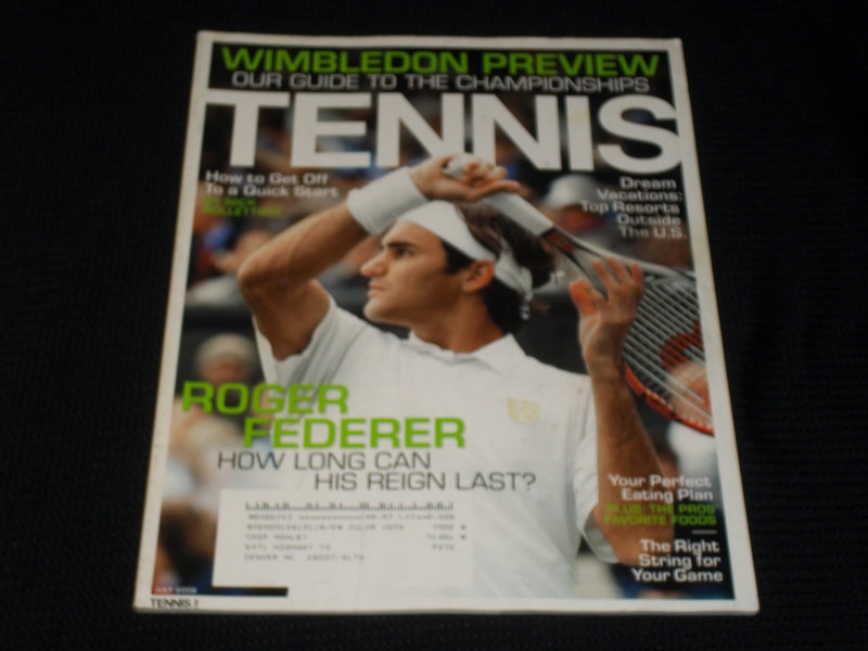 2008 JULY TENNIS MAGAZINE - ROGER FEDERER FRONT COVER - E 2248