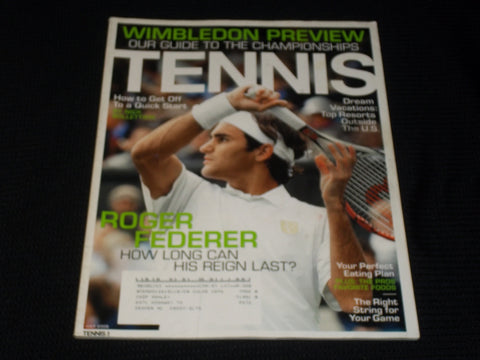2008 JULY TENNIS MAGAZINE - ROGER FEDERER FRONT COVER - E 2248