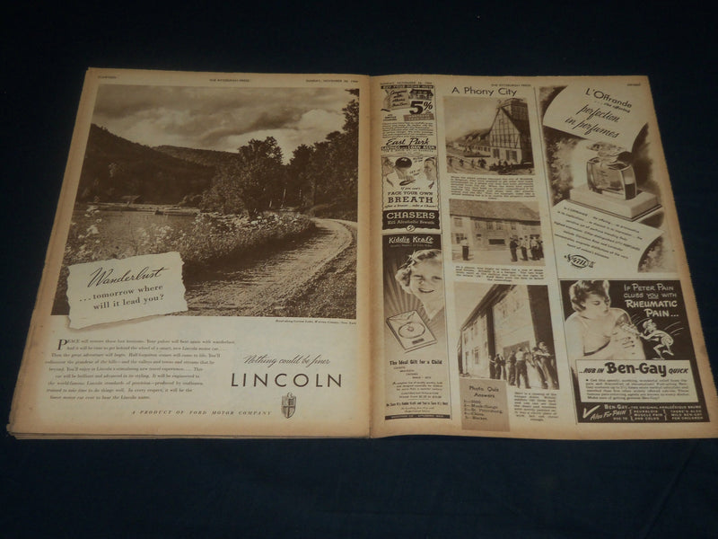 1944 NOV 26 THE PITTSBURGH PRESS SUNDAY ROTO SECTION - ADMIRAL HALSEY - NP 4597
