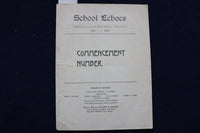 1902 JUNE SCHOOL ECHOES - COMMENCEMENT NUMBER - WALPOLE, NH - SOFTCOVER - K 1457