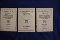 1918 ROTH MEMORY COURSE - SEVEN LESSONS - SOFTCOVER BOOKS - LOT OF 7 - K 1350